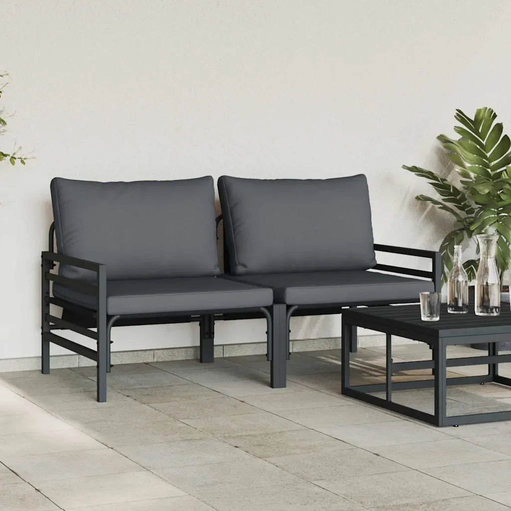 Mobili da Esterno 2 Pezzo Antracite 80 x 80 x 71 cm Acciaio CFW6163784