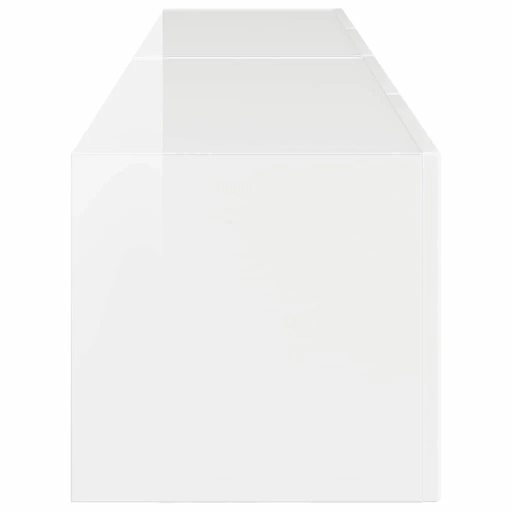 Mobile TV da parete 2 pz-Set di 2 Mobile TV a Muro-Credenza TV Bianco Lucido 60 x 31 x 29.5 cm 287007
