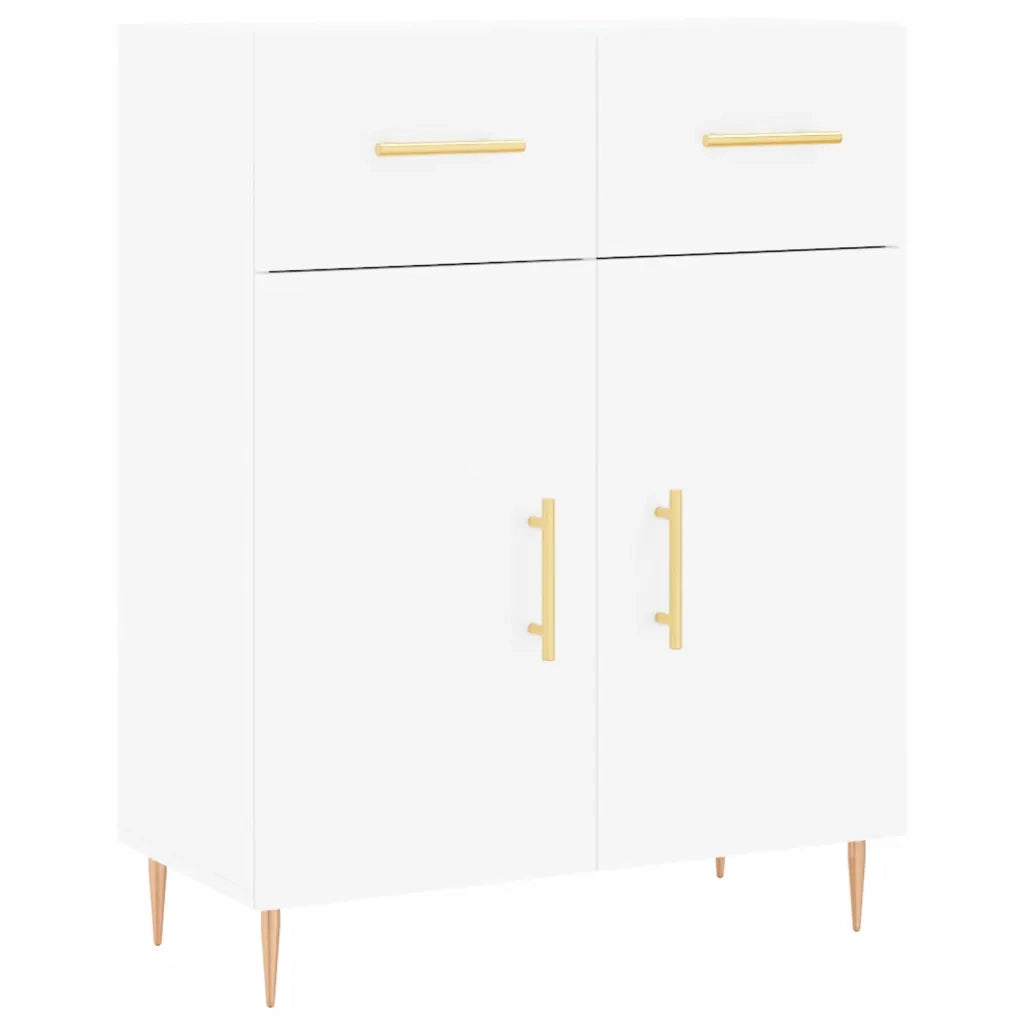 Credenza-Buffet-Armadio da cucina Bianca 69,5x34x90 cm in Legno Multistrato 141363