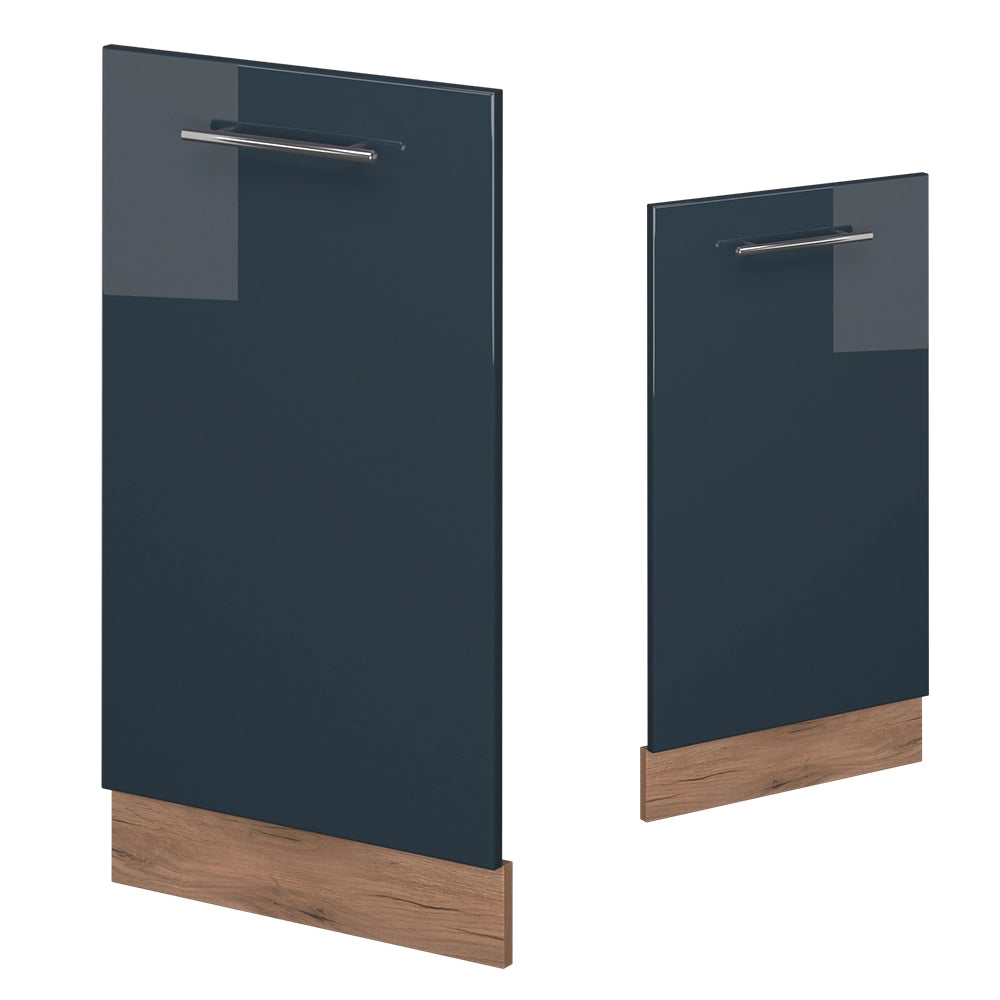 Vicco Pannello frontale della lavastoviglie Blu scuro lucido 45 cm , PL Marmo