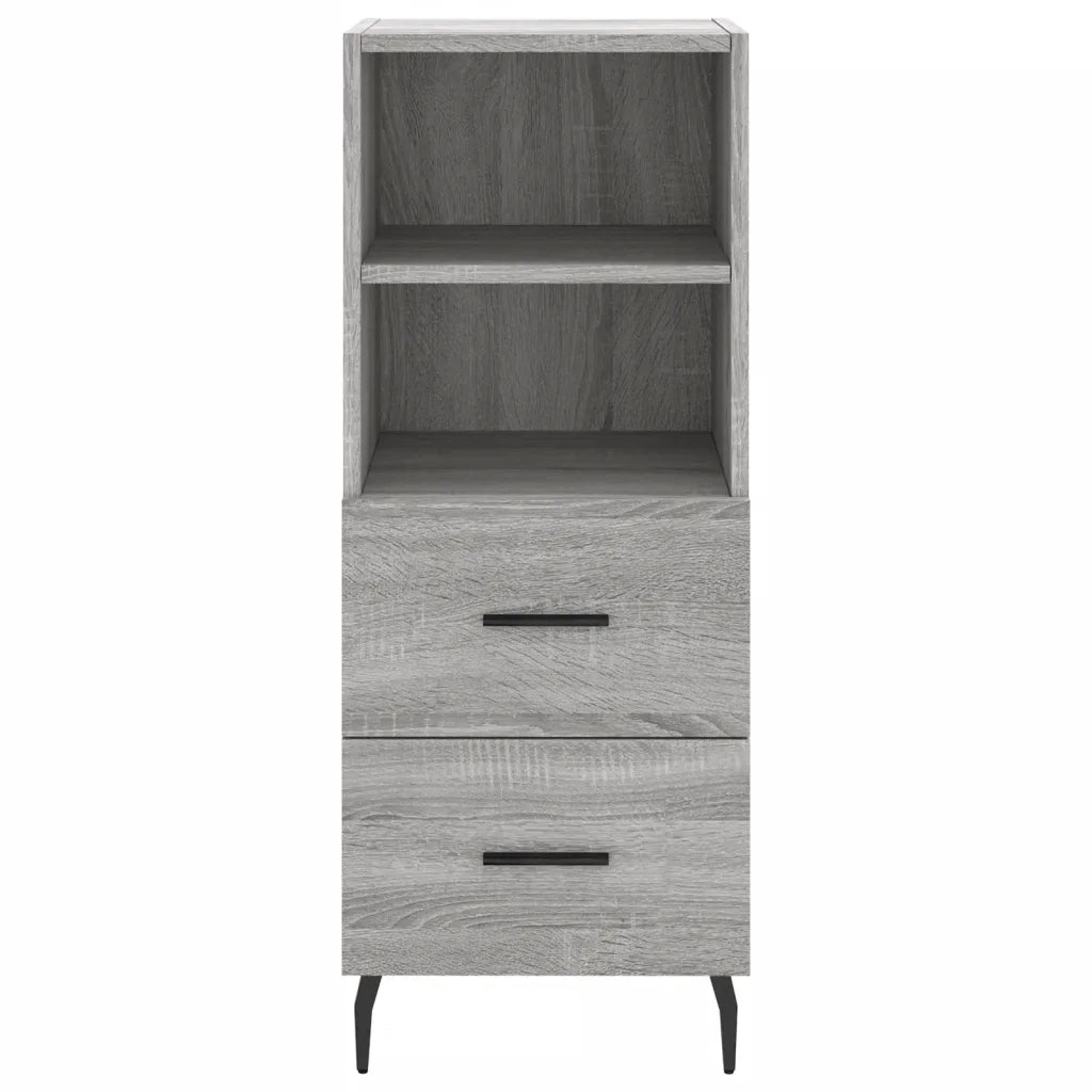 Credenza Grigio Sonoma 34,5x34x180 cm in Legno Multistrato 3200279