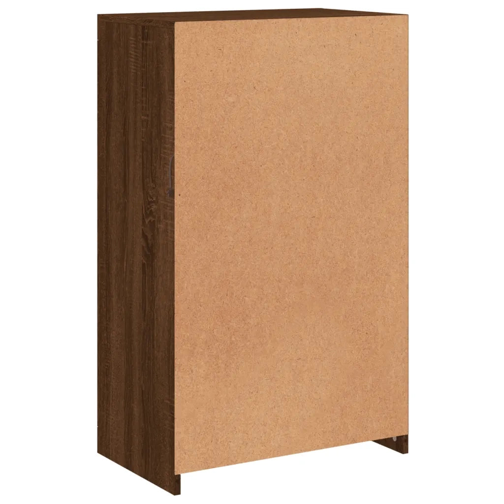 Armadietto con Luci LED Rovere Marrone in Legno Multistrato 836629