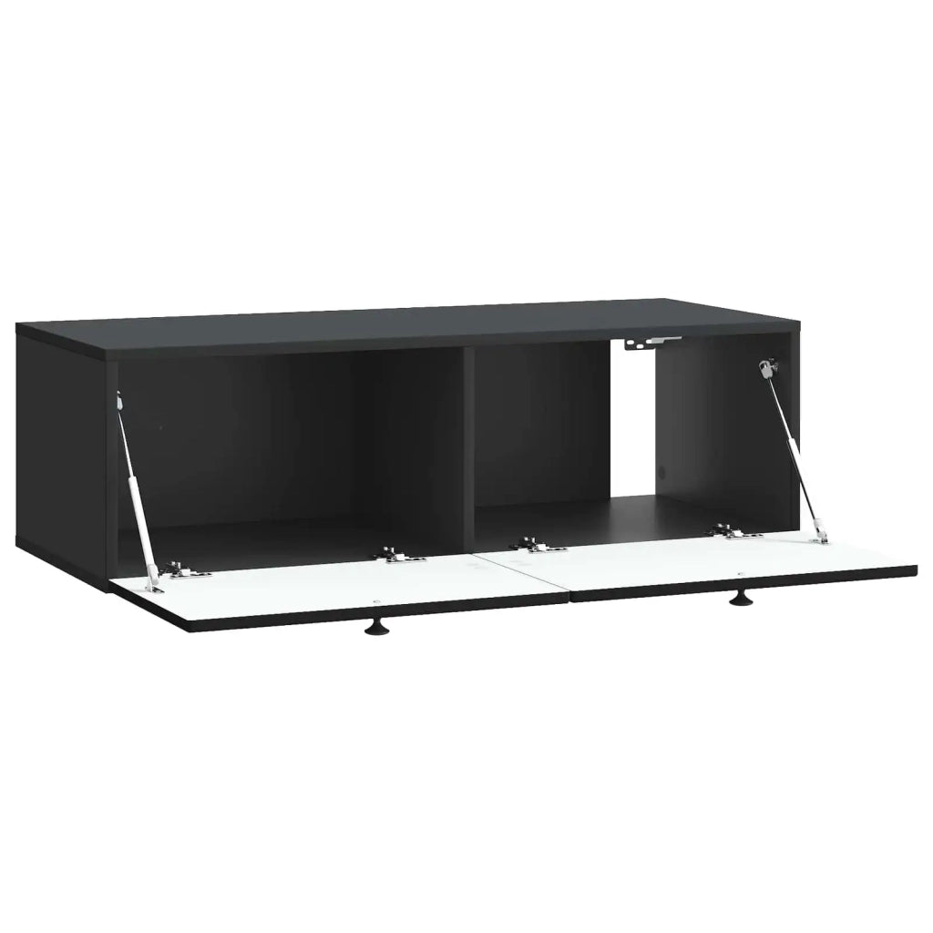 Mobile Porta TV da Muro Montaggio a parete Nero 99 x 41 x 30 cm 898186
