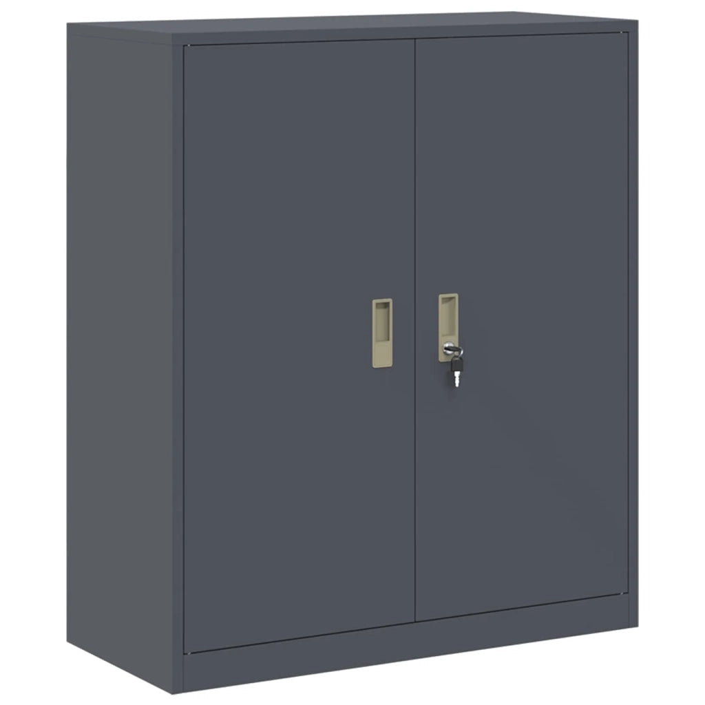 Armadio Antracite 90 x 40 x 105 cm Acciaio 891648