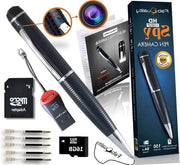 Penna segreta con camera 1080p + memoria SD 16GB inclusa + lettore SD & 5 cariche inchiostro
