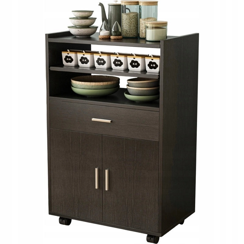 Armadio, carrello da cucina, cassettiera, tavolo, scaffale moderno mobile su ruote bianco