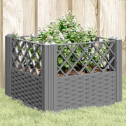 Fioriera Giardino Picchetti Grigio Chiaro 43,5x43,5x43,5 cm PP 368008