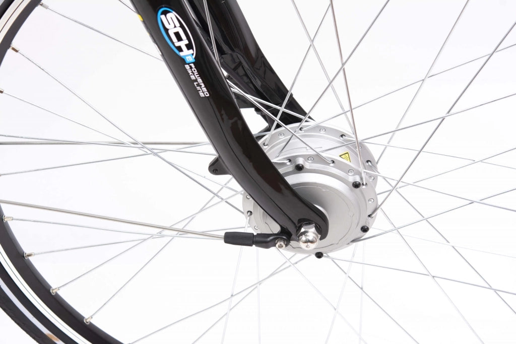 Bici elettrica SCH E-Moving 28'' City Nera