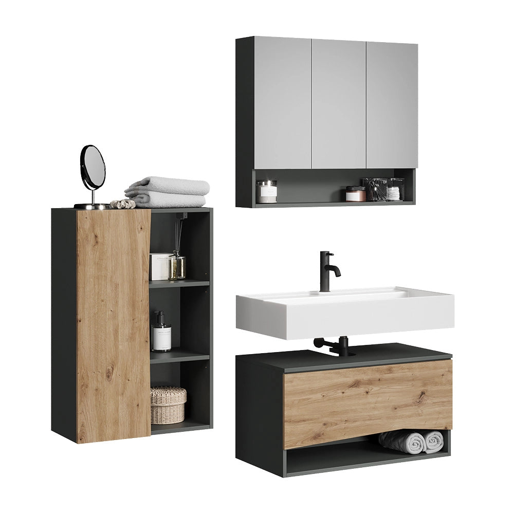 Vicco Set di mobili da bagno Artigiano 3 parti