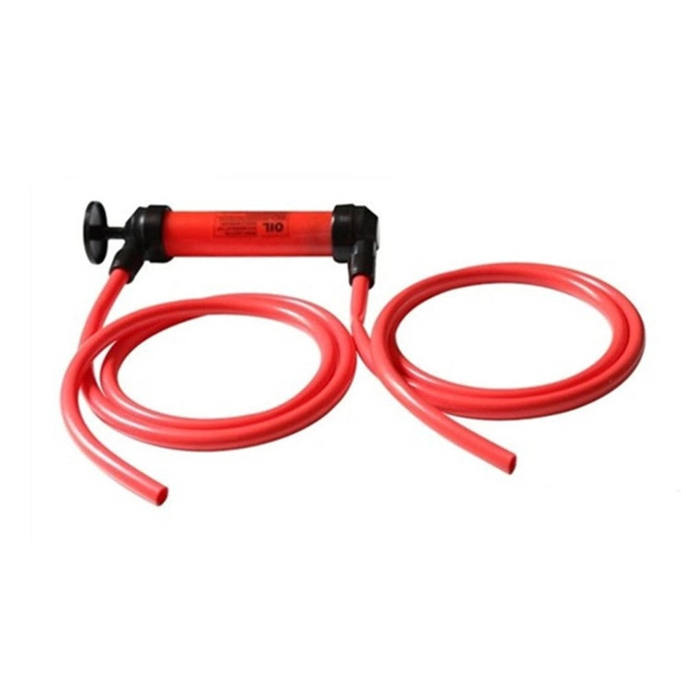 Trade Shop - Pompa A Sifone Aspira Liquidi Con Tubi Flessibili Travaso Benzina Gasolio Olio -