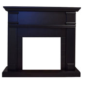 Mpc Cornice Camino Caldera Cornice Caminetti Caldera Nero Ideale Per Inserto Elettrico Caminettovulcano o Bruciatore Esistente Design Classico Senza Tempo Realizzato In Robusto Legno Mdf