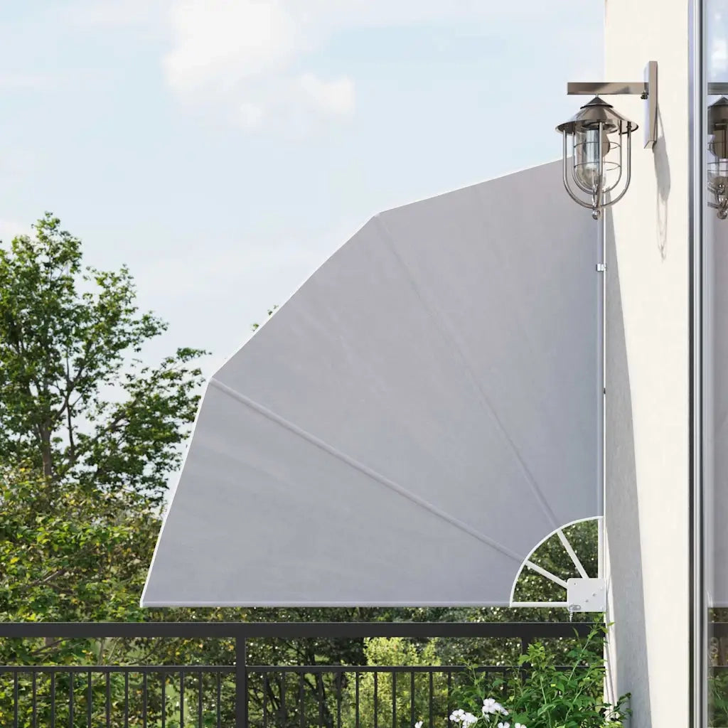 Tenda Laterale per Balcone Pieghevole-Tenda parasole per balcone Grigia 140x140 cm