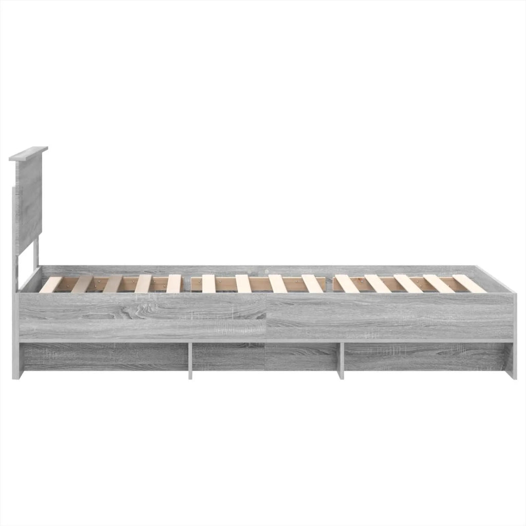 Struttura del letto Grigio Sonoma 80 x 200 cm Legno multistrato 3408905