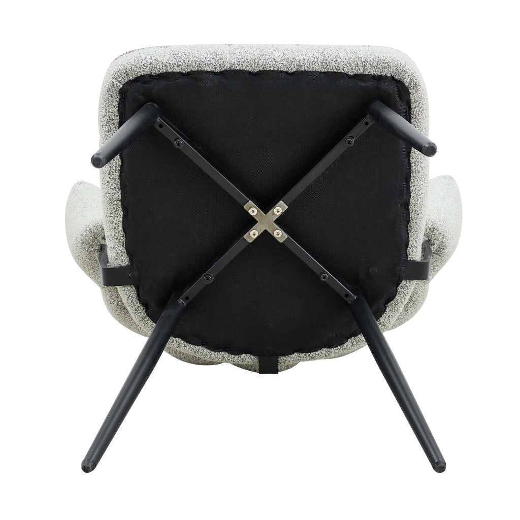Set tavolo da pranzo e sedie con 1 tavolo rotondo e 4 sedie; 2 ripiani; MDF e metallo nero; tessuto grigio chiaro