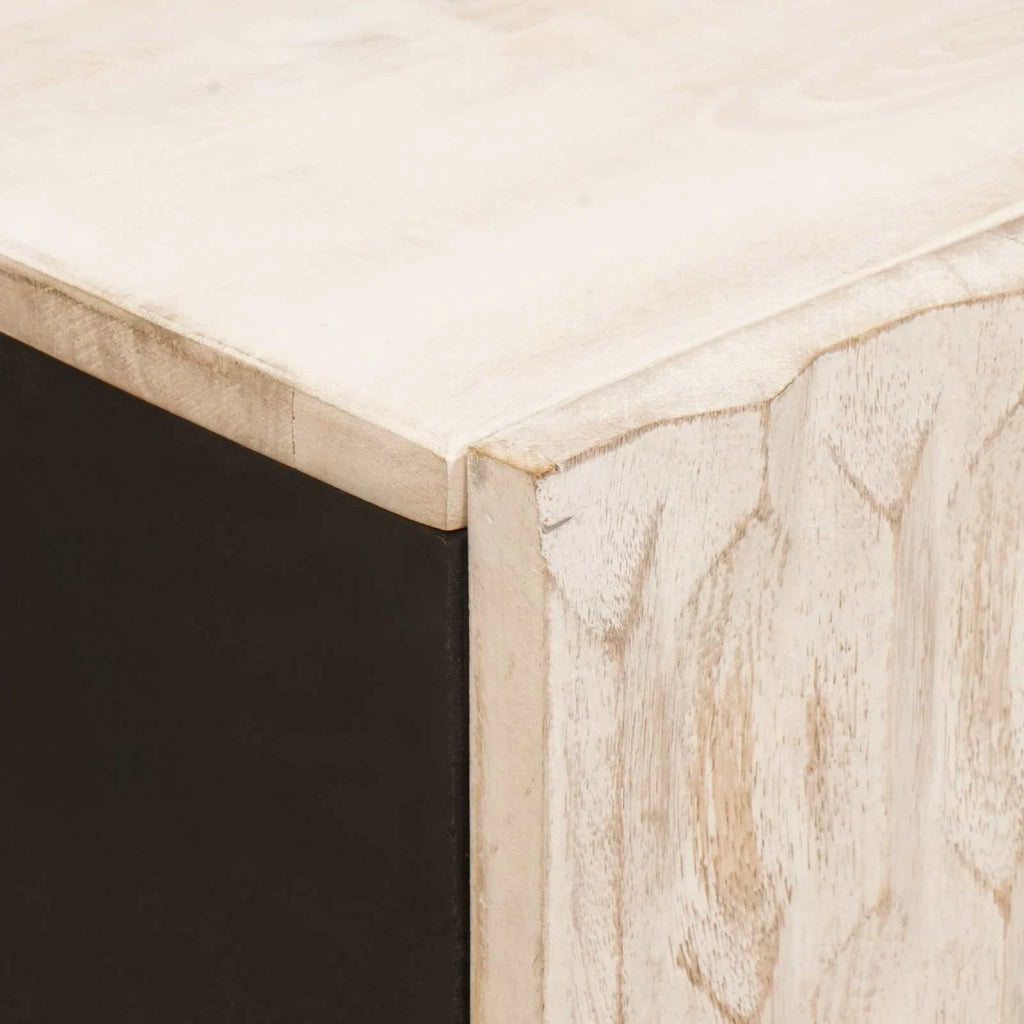 Credenza con porta Finitura Bianco Lavato 60 x 33 x 75 cm 4017890