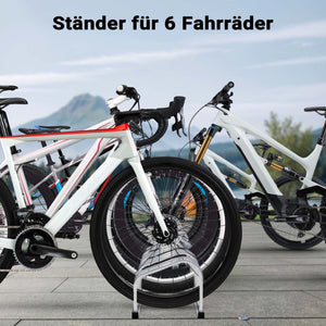 Toboli Rastrelliera per 6 biciclette Portabici in acciaio zincato per interno ed esterno Supporti