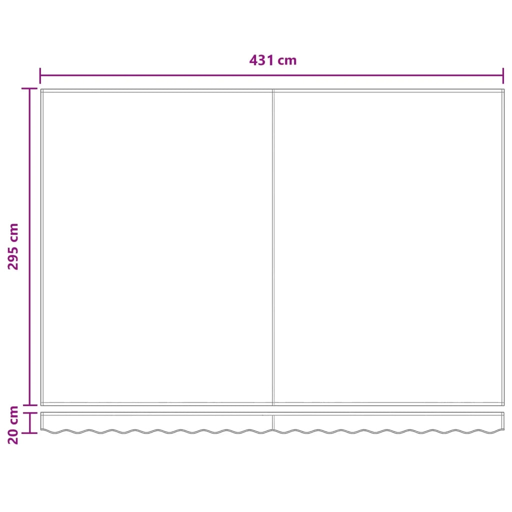 Tenda retrattile Grigio chiaro e bianco 4,5 × 3 m 3426240