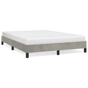 Letto matrimoniale | Letto per adulti | Giroletto senza Materasso Grigio Chiaro 140x190 cm Velluto