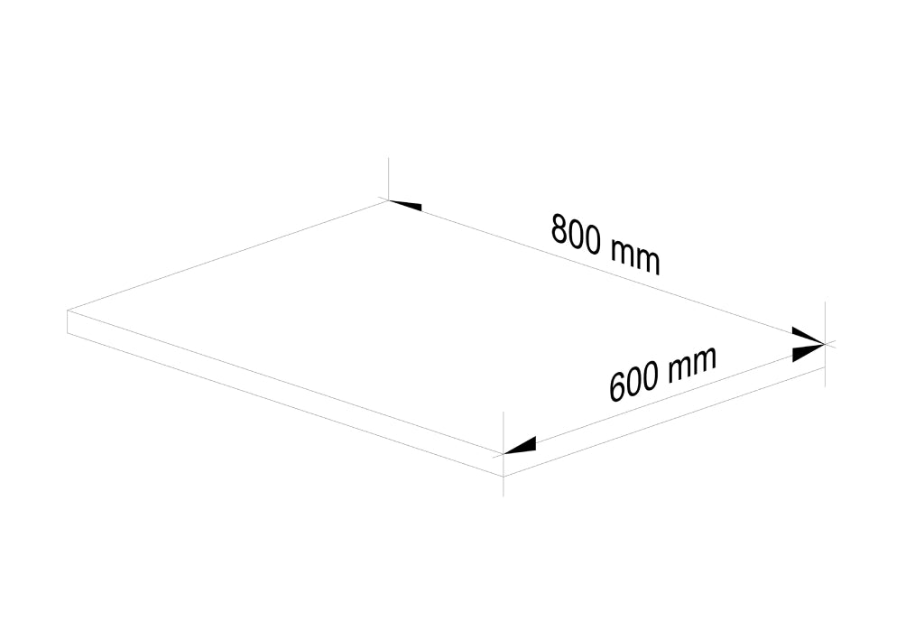 Piano di lavoro per cucina bassa AKORD S80 OLIWIA Rovere Craft 80 cm 80×60×3,2 cm