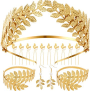 Accessori per capelli da sposa - pettinature con fiori - copricapo per la sposa - accessori per capelli da sposa con foglie di cristallo per signore e ragazze - cintura per la sposa con decorazione a forma di perla - set (15 pezzi)