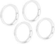 Set di 4 nastrini centrici in lega di alluminio - Argento - Nastro di ruota - 67,1 a 65,1 mm - Adatto per veicoli