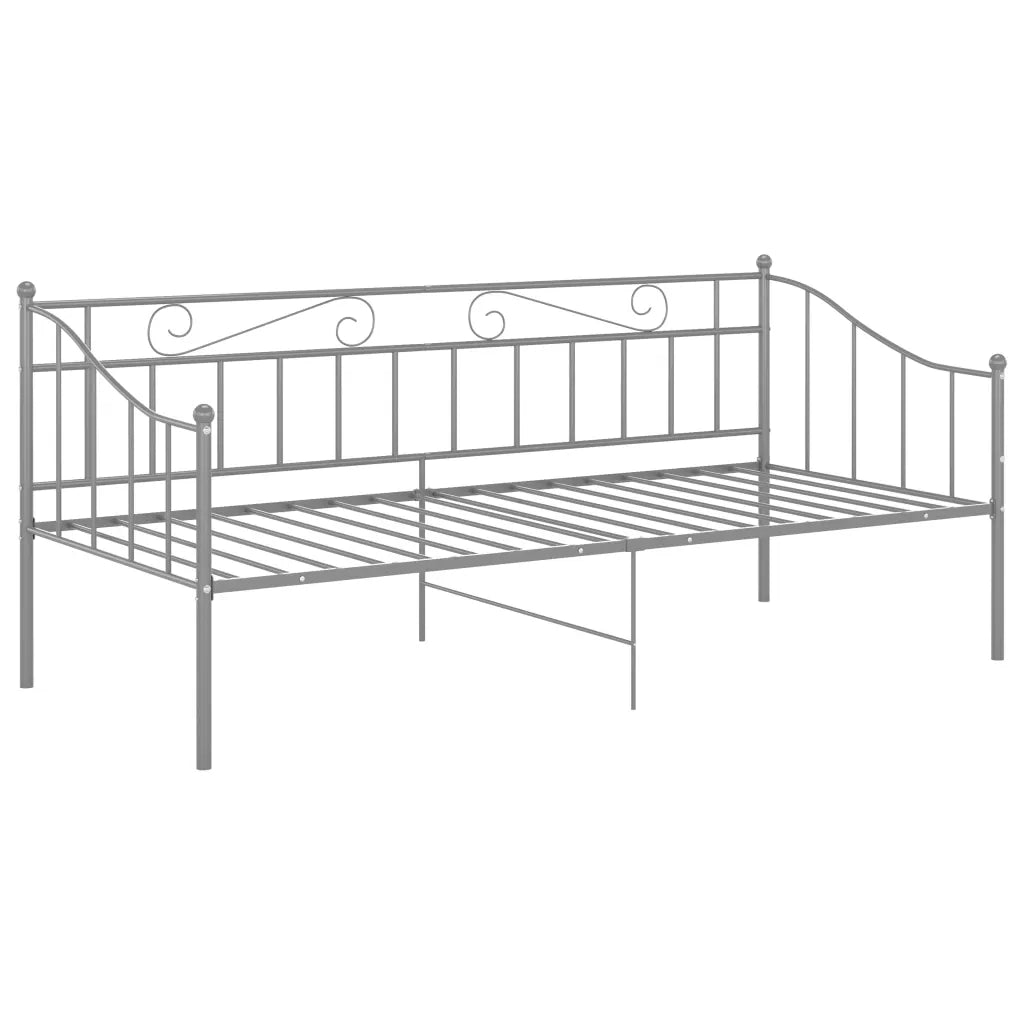 Telaio Divano Letto Grigio in Metallo 90x200 cm cod mxl 61182
