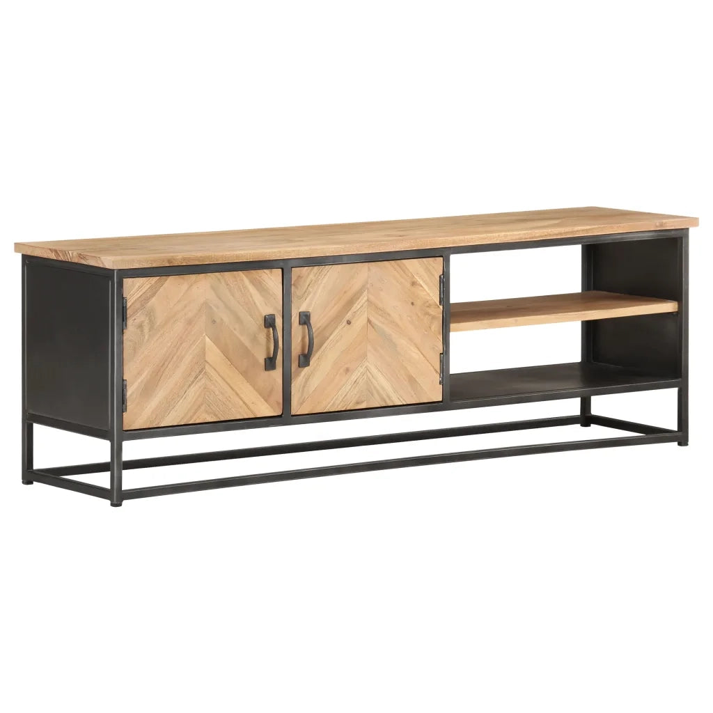 Mobile Porta TV 120x30x40 cm in Legno Massello di Acacia 323524