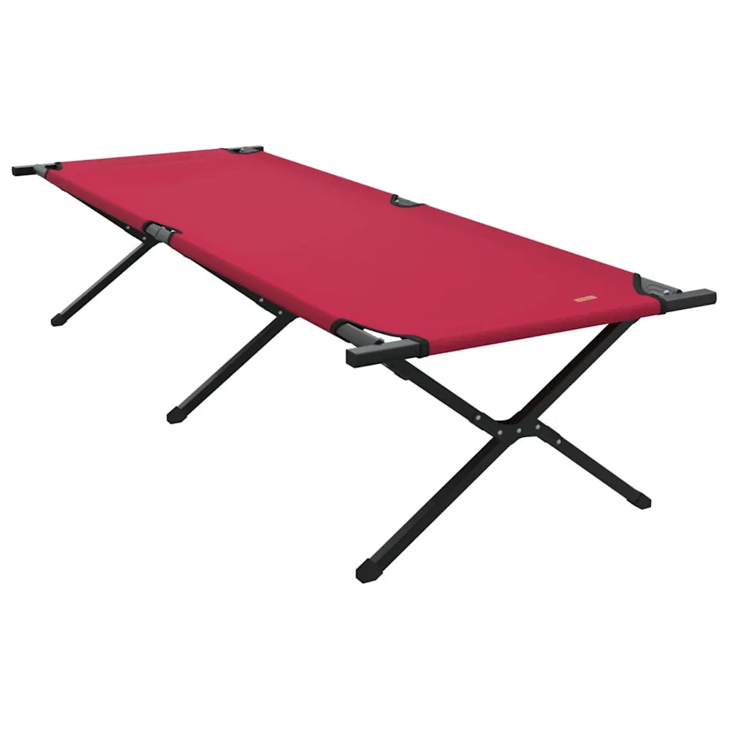 Letto da campeggio pieghevole 2 pz Rosso 210 x 80 x 46 cm CFW3216708