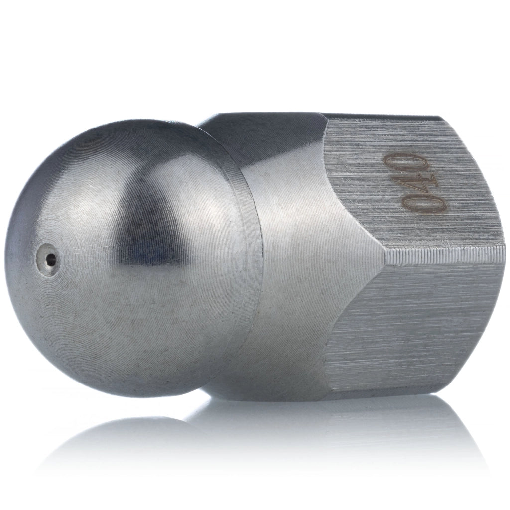 Ugello di Pulizia 040 1+3 – Compatibile con Idropulitrici G1/4F | Acciaio Inox, 4 Fori, 350 Bar