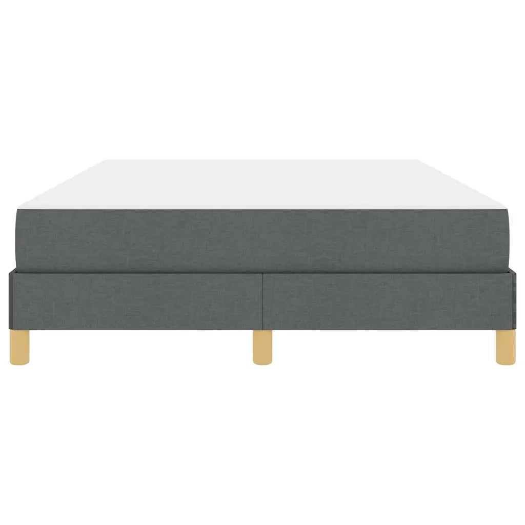 Letto a molle con materasso Grigio scuro 140 x 190 cm Tessuto 3398564