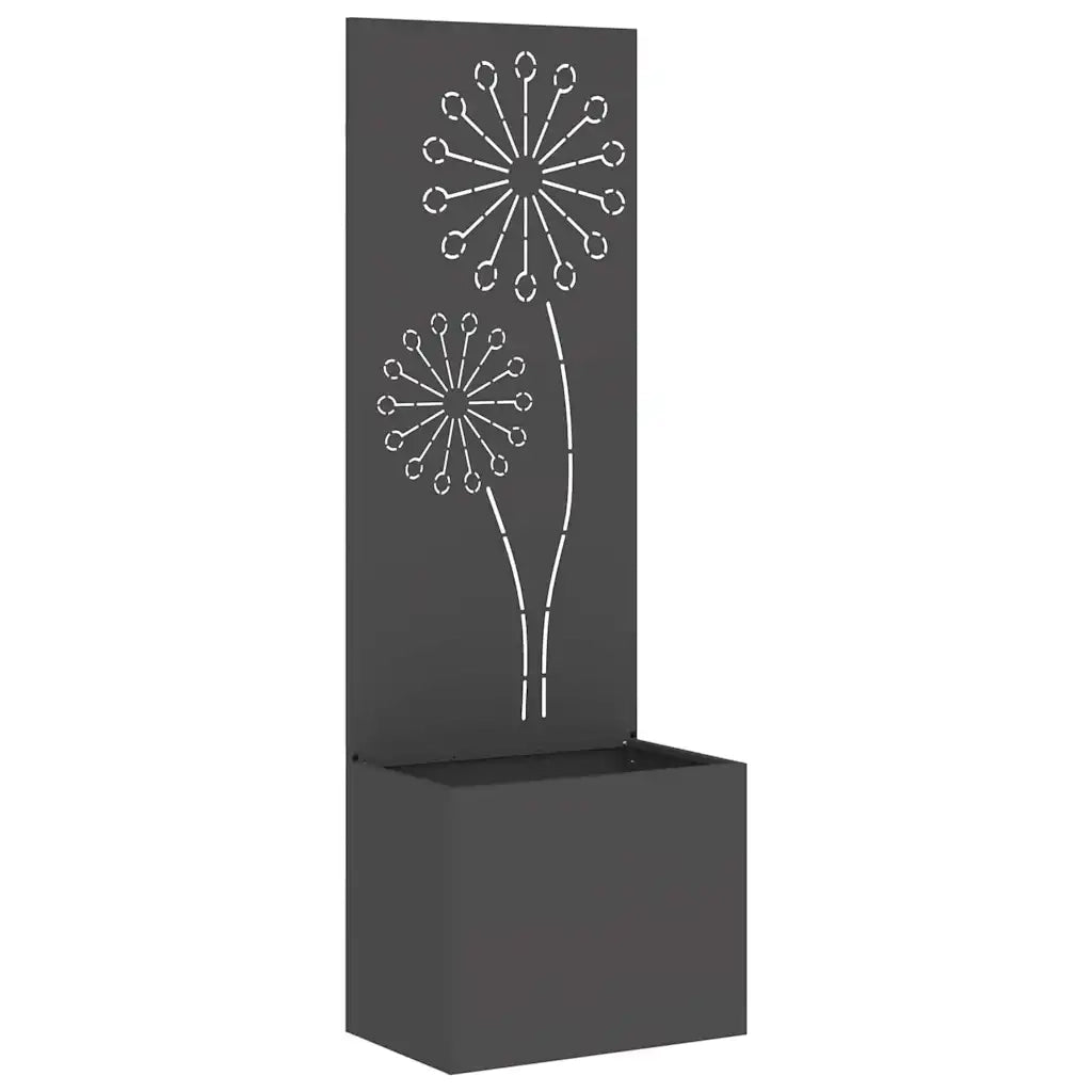 Schermo per privacy in giardino Traforo Nero 50 x 150 cm 876455