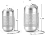 Due filtri per tè in acciaio inossidabile - Filtro per tè a vapore - Acciaio inossidabile - Gas a porosità microscopica - Filtra tè, spezie, erbe e aromi