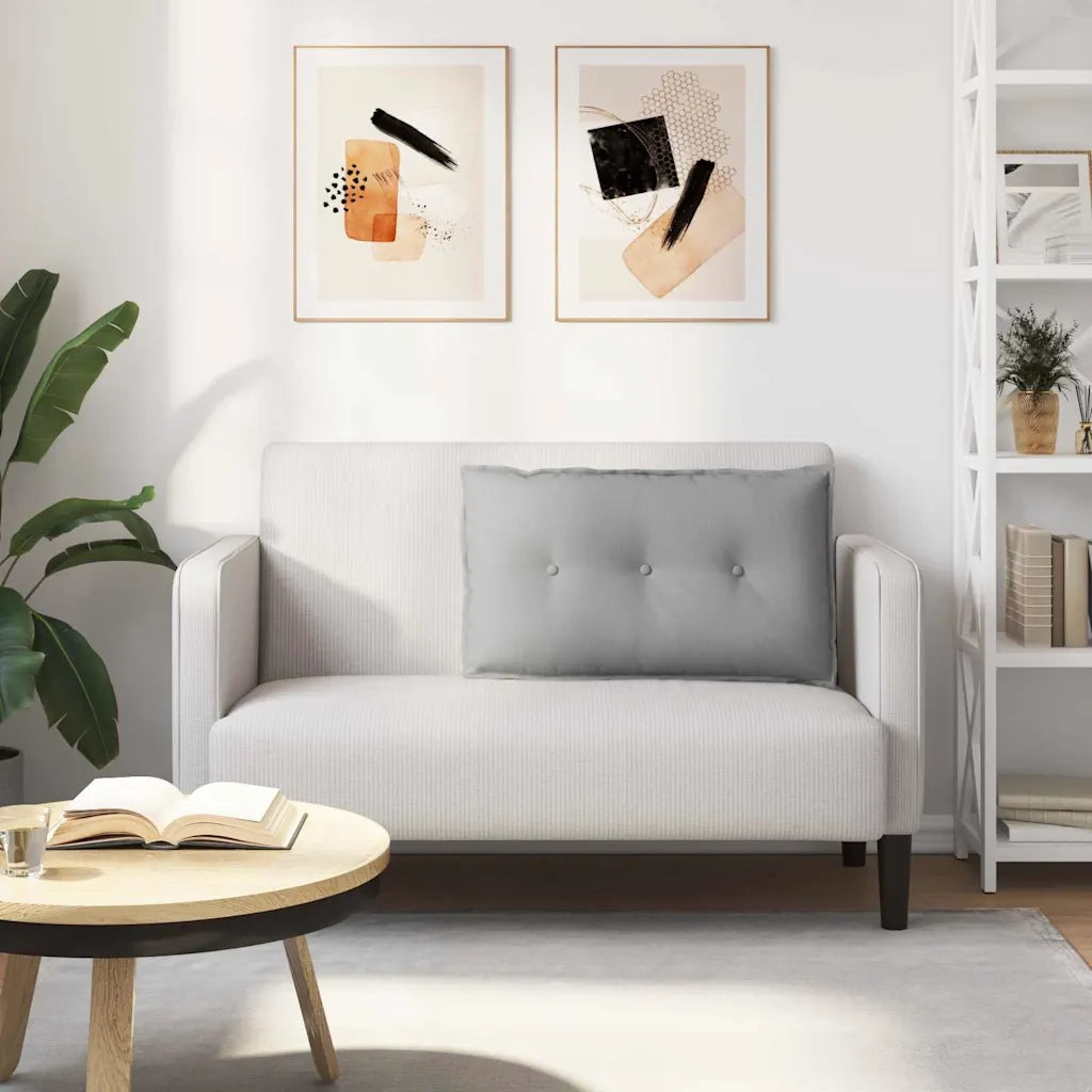 Cuscino per Schiena Grigio Nuvola 80 x 19 x 50 cm Tessuto