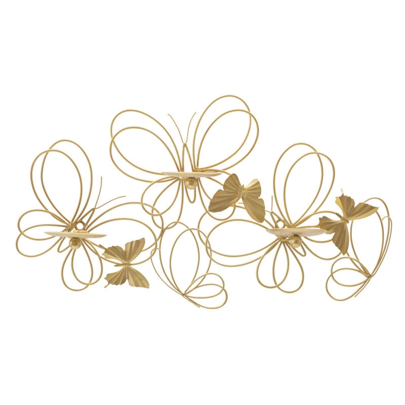 Porta Cand Da Muro Farfalle cm 61x12x34