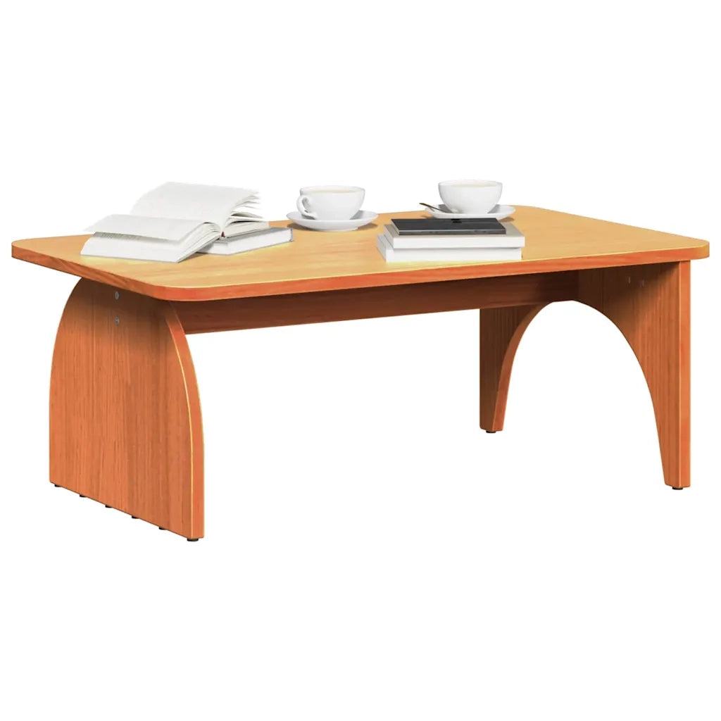 vidaXL Tavolino da salotto Cera marrone 80 x 50 x 31 cm
