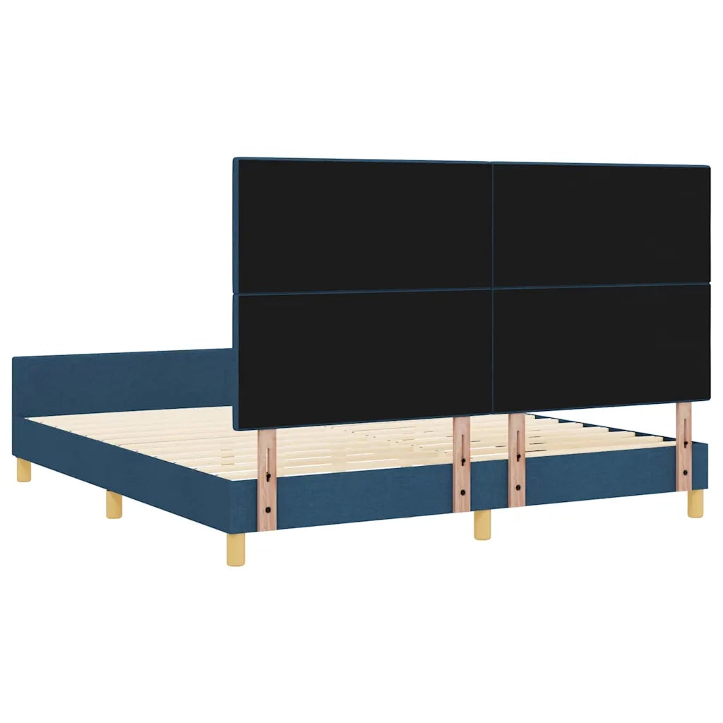 Struttura del letto con testiera Blu 180 x 200 cm Tessuto 3344752