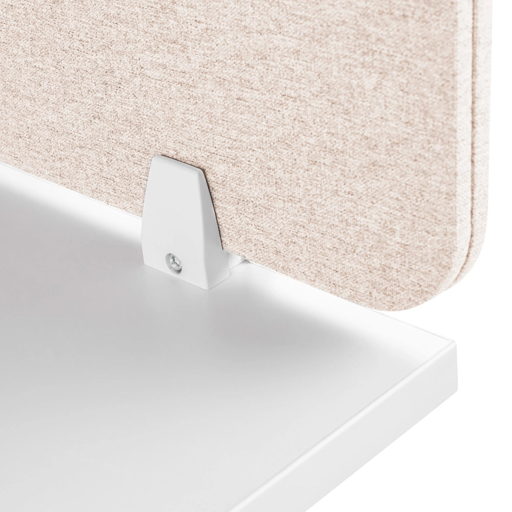 Pannello Divisorio Fonoassorbente per scrivania in PET beige 72 x 40 cm tavolo ufficio