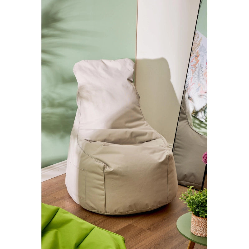 Poltrona Sacco Layla In Nylon+pvc Beige 65*65*95cm