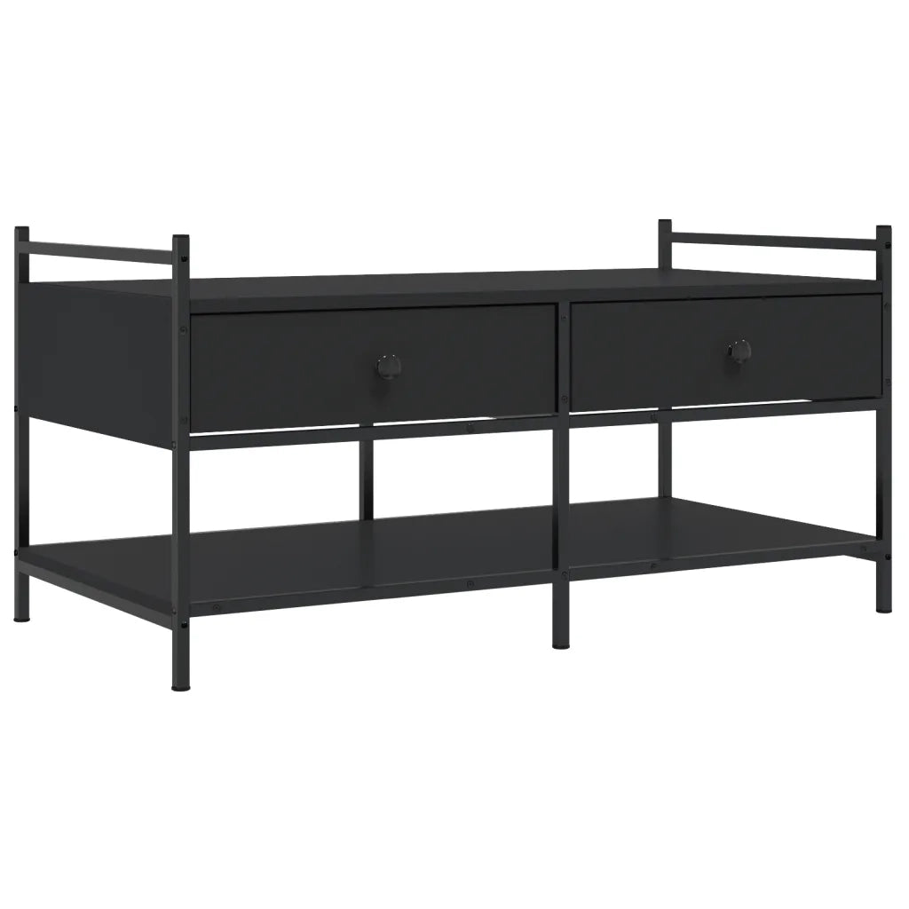 Tavolino da Salotto Nero 99x50x50 cm in Legno Multistratocod mxl 83560