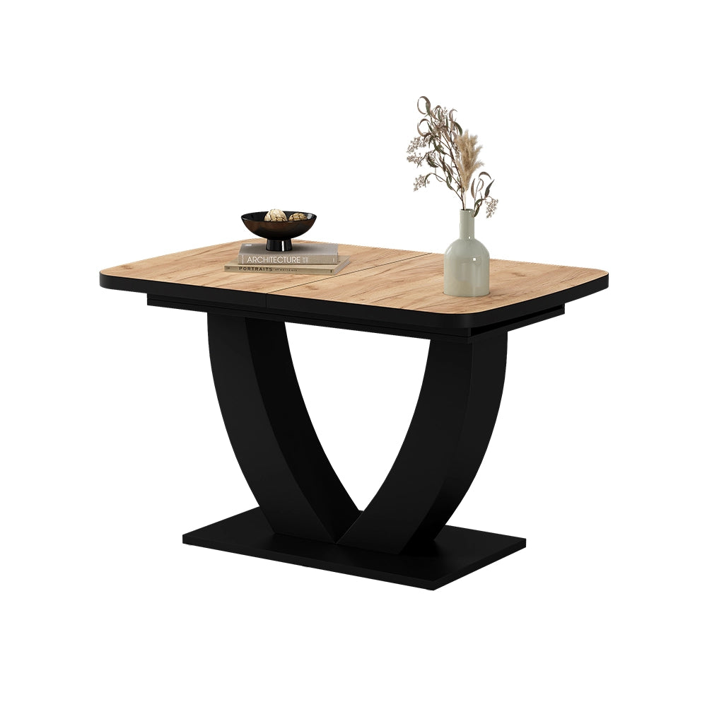 Vicco tavolo da pranzo allungabile Rovere Goldkraft/nero 120 x 80 cm Estensibile