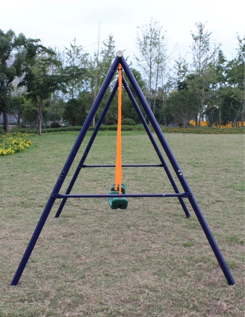 Altalena da esterno per bambini 3-8 anni blu e verde