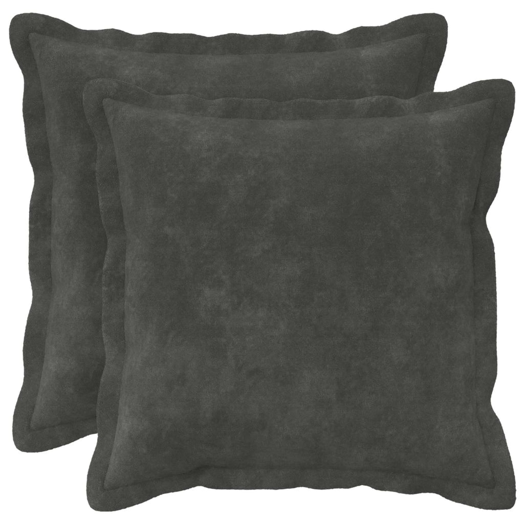 Cuscino con cuscino HOUTEN 2 pz Antracite Fleece in microfibra 931959