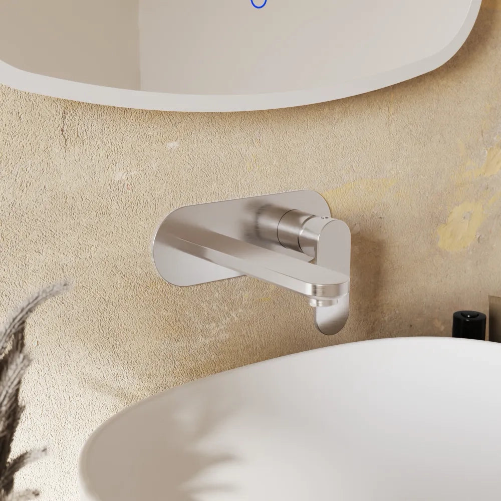 Miscelatore lavabo ad incasso nickel spazzolato | Margot