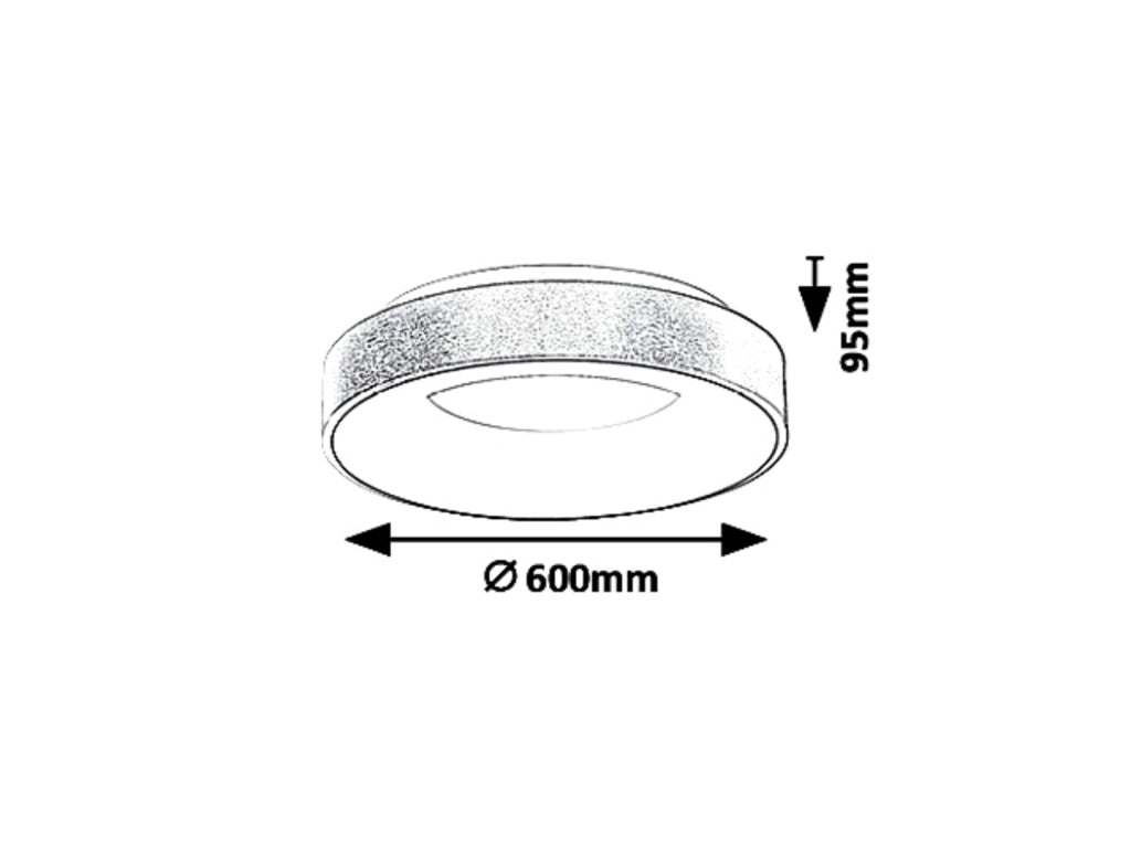 Plafoniera LED Rabalux Carmella 60cm 50W oro 4000K