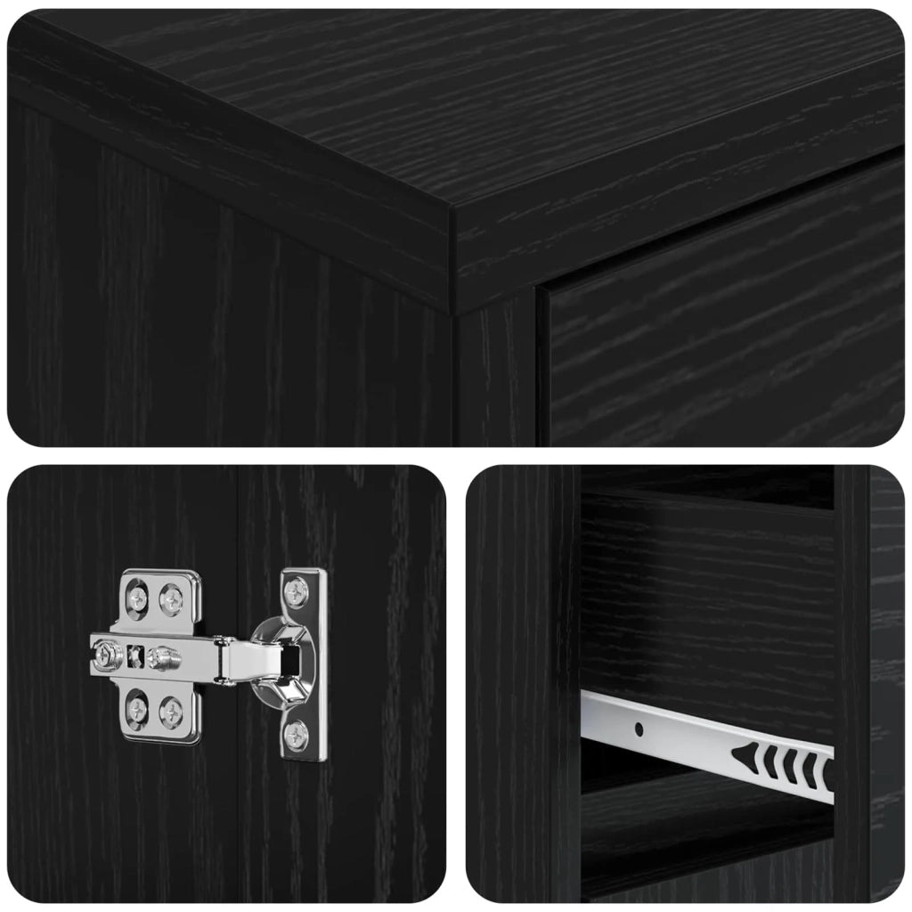 Mobile da Bagno Rovere Nero 35 x 36,5 x 85 cm 890745