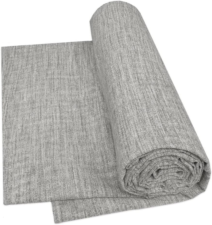 Telo Arredo Cotone 170x280 cm Tessuto Copritutto Granfoulard Copridivano Copriletto Striato Grigio