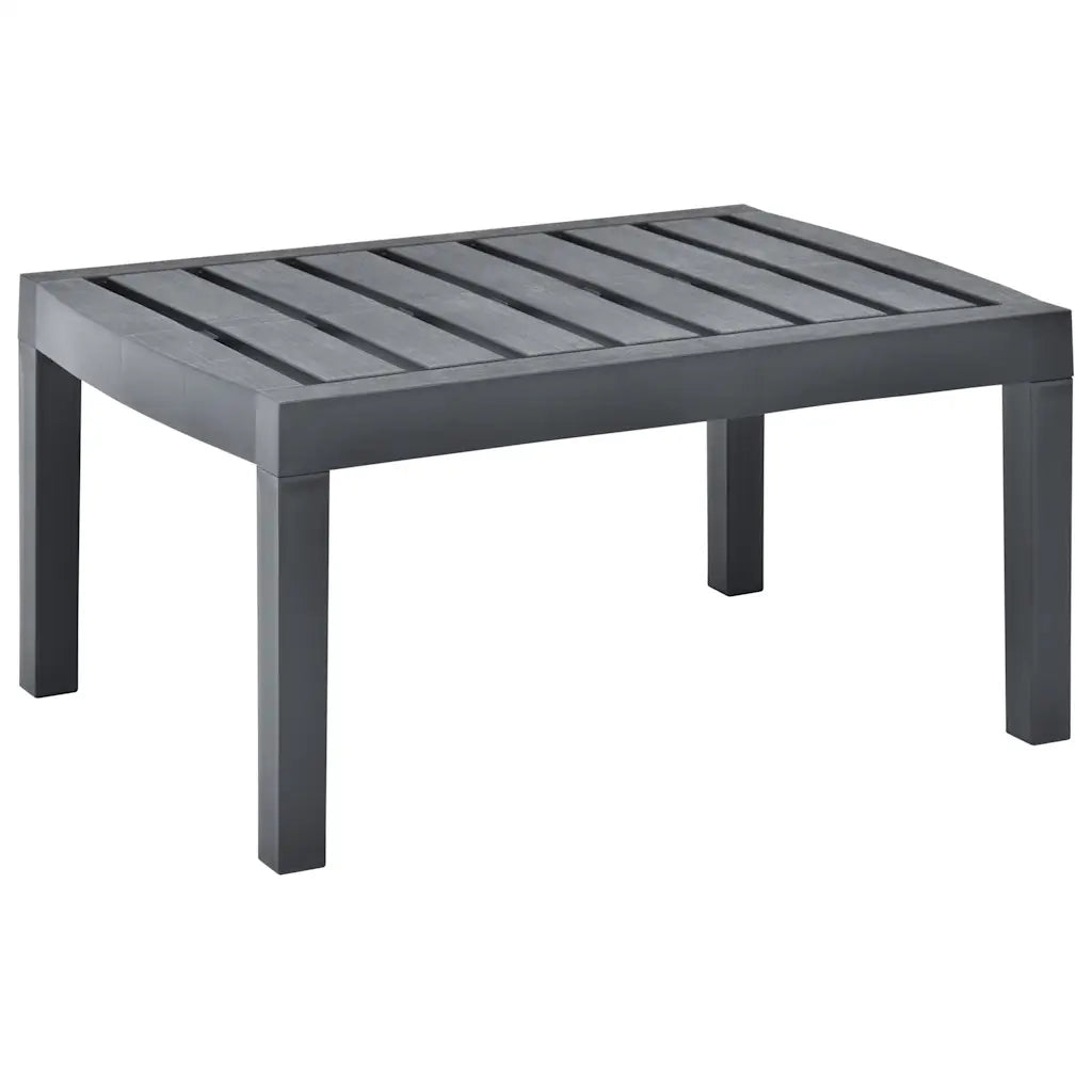 Tavolo da Giardino Antracite 78x55x38 cm in Plastica cod mxl 34278