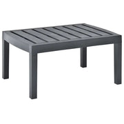 Tavolo da Giardino Antracite 78x55x38 cm in Plastica cod mxl 34278