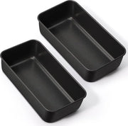 Set di stampi per pane da forno di 2 pezzi - rivestimento antiaderente - stampo rettangolare per pane - salutare e in acciaio inossidabile - facile da smontare e pulire - 235 x 126 x 65 cm