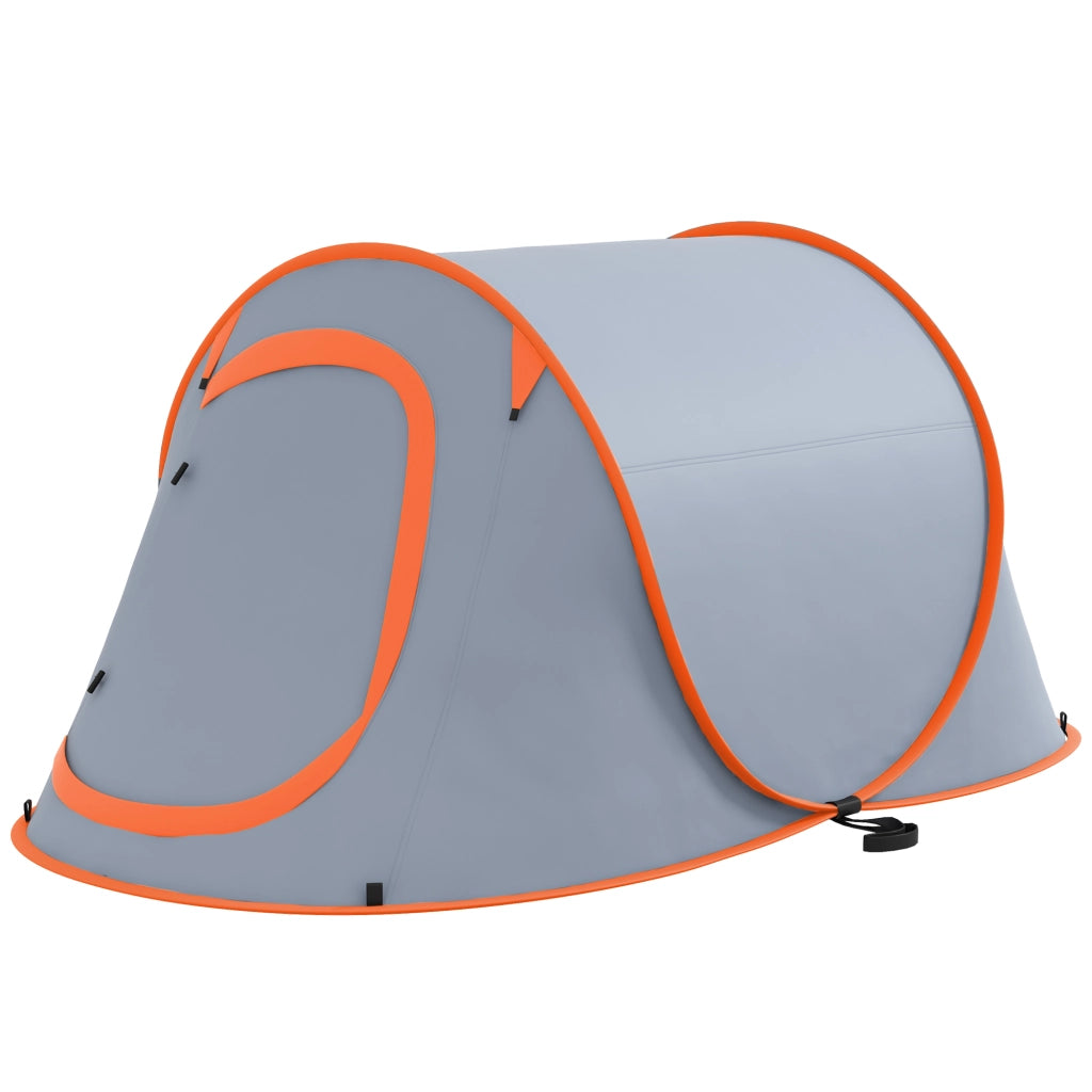Tenda da Campeggio Pop Up Impermeabile con Accessori e Borsa ¨C zephmum ¨C Grigio 245x148x105 cm